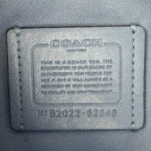 Coach | Sutton Pebbled Blue Leather Handbag Crossbody Shoulder Bag - Picture 8 of 11